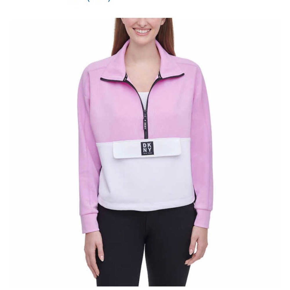 DKNY Ladies 1/2 zip pullover.  NWT new with tag